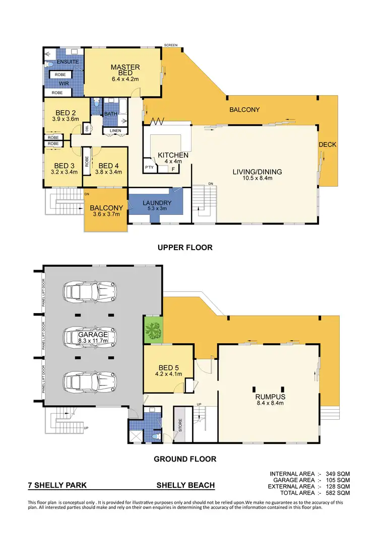Floorplan of Homely house listing, 7 Shelly Park, Shelly Beach QLD 4551