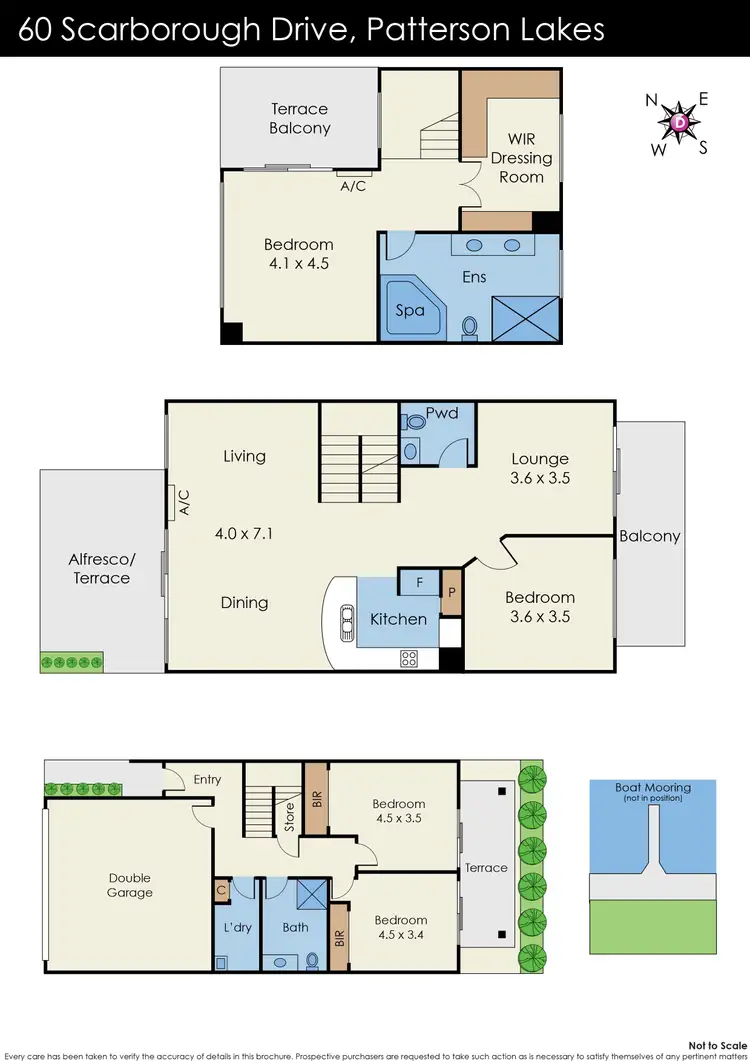 Floorplan of Homely house listing, 60 Scarborough Drive, Patterson Lakes VIC 3197