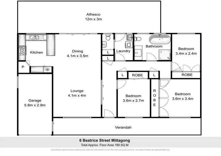 Floorplan of Homely house listing, 6 Beatrice Street, Mittagong NSW 2575