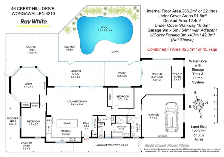 Floorplan of Homely house listing, 46 Crest Hill Drive, Wongawallan QLD 4210
