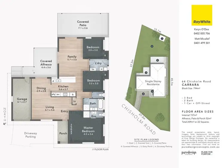 Floorplan of Homely house listing, 64 Chisholm Road, Carrara QLD 4211