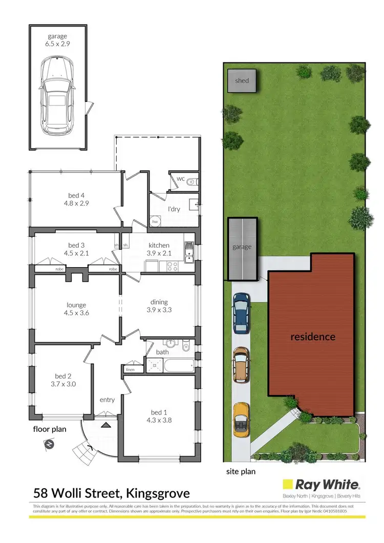 Floorplan of Homely house listing, 58 Wolli Street, Kingsgrove NSW 2208