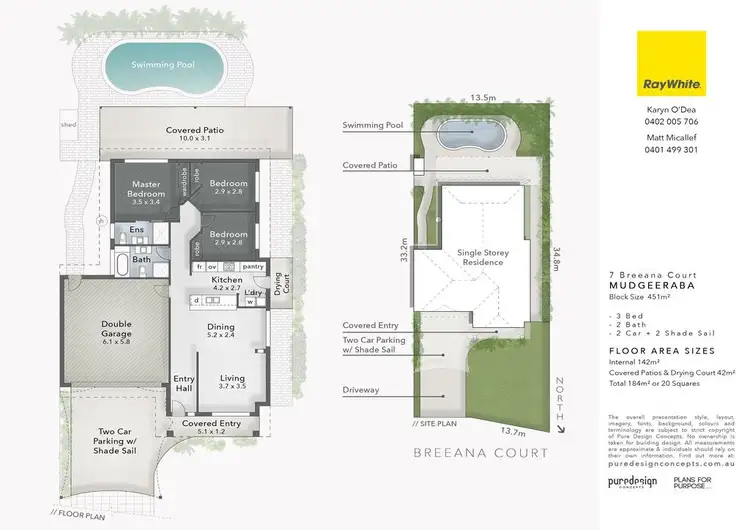 Floorplan of Homely house listing, 7 Breeana Court, Mudgeeraba QLD 4213