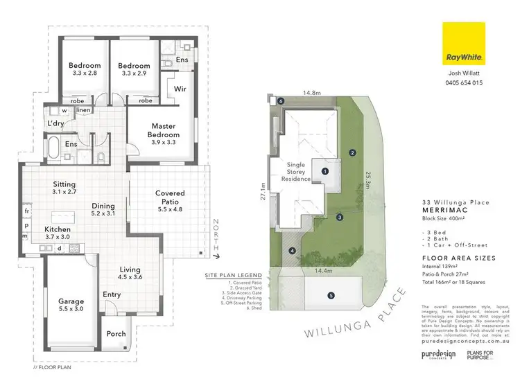 Floorplan of Homely house listing, 33 Willunga Place, Merrimac QLD 4226