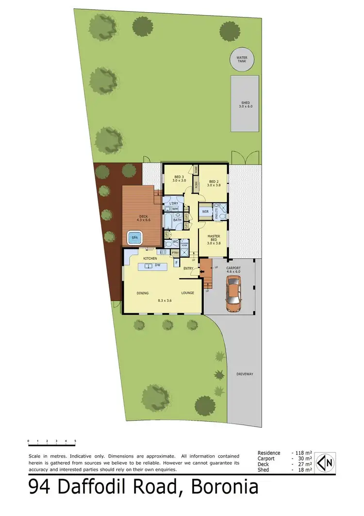 Floorplan of Homely house listing, 94 Daffodil Road, Boronia VIC 3155