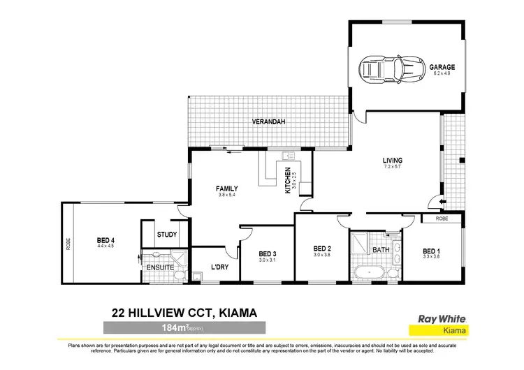 Floorplan of Homely house listing, 22 Hillview Circuit, Kiama NSW 2533