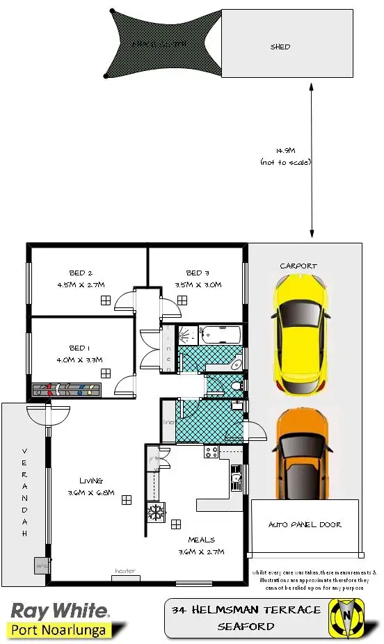 Floorplan of Homely house listing, 34 Helmsman Terrace, Seaford SA 5169
