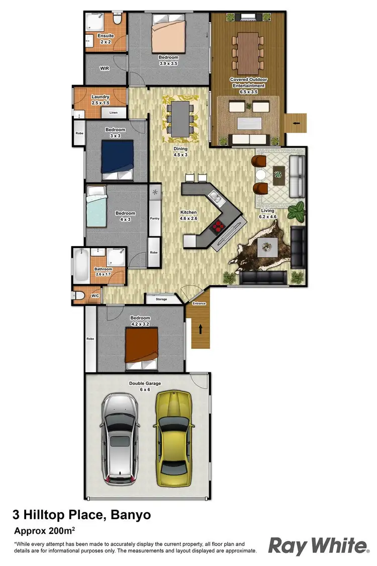 Floorplan of Homely house listing, 3 Hilltop Place, Banyo QLD 4014