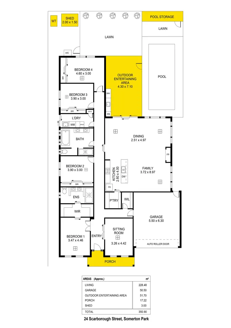 Floorplan of Homely house listing, 24 Scarborough Street, Somerton Park SA 5044