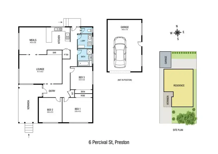Floorplan of Homely house listing, 6 Percival Street, Preston VIC 3072