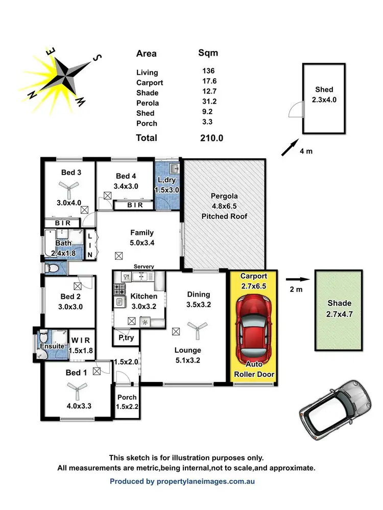 Floorplan of Homely house listing, 6 Creswick Court, Craigmore SA 5114