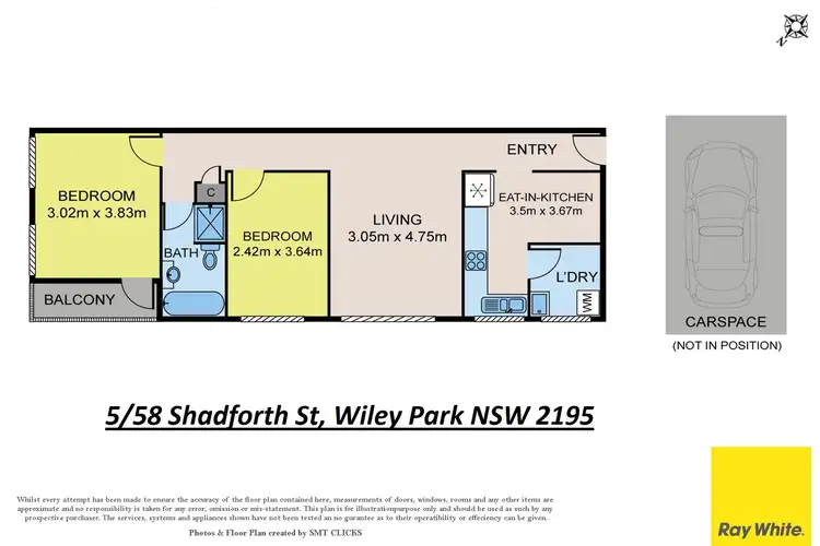 Floorplan of Homely unit listing, 5/58 Shadforth Street, Wiley Park NSW 2195