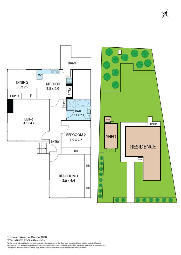Floorplan of Homely house listing, 1 Howard Avenue, Dubbo NSW 2830