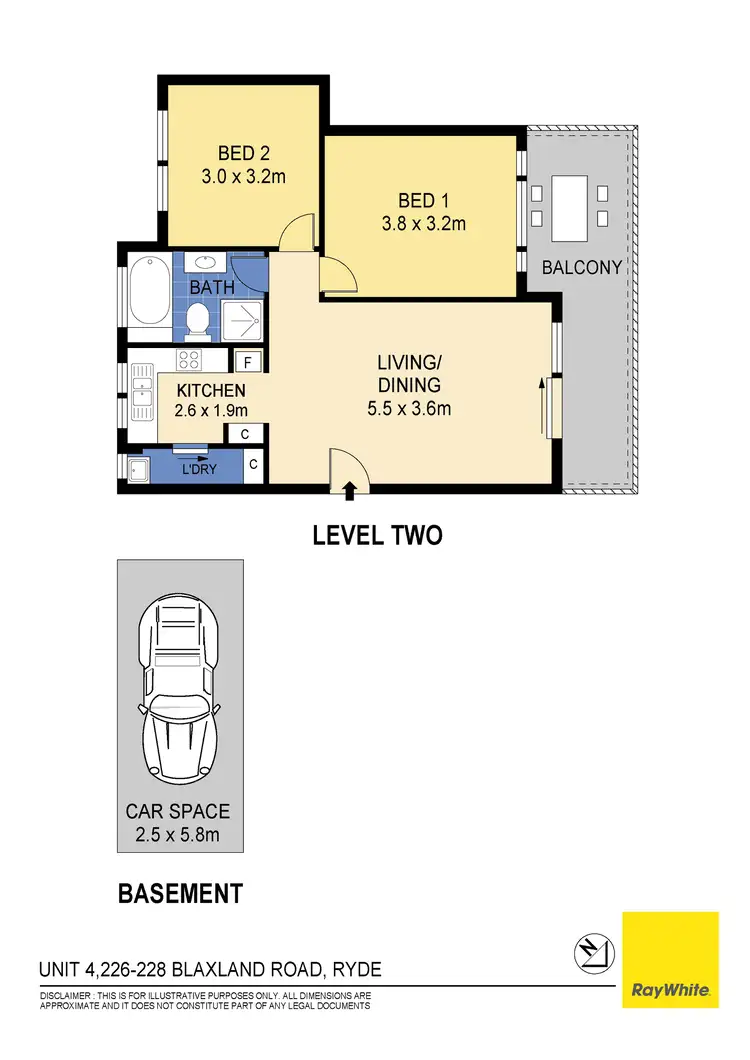 Floorplan of Homely unit listing, 4/226-228 Blaxland Road, Ryde NSW 2112