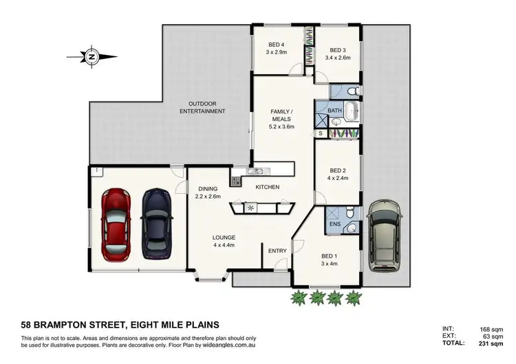 Floorplan of Homely house listing, 58 Brampton Street, Eight Mile Plains QLD 4113