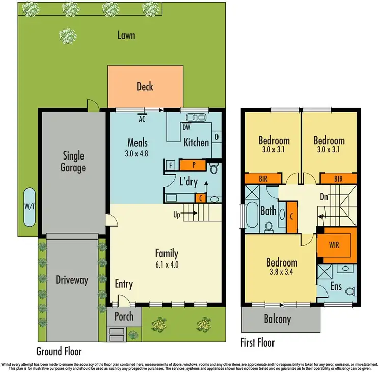Floorplan of Homely townhouse listing, 8/46 Wedge Street, Dandenong VIC 3175