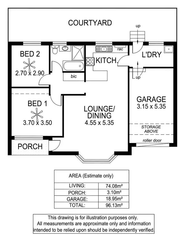 Floorplan of Homely unit listing, 2/247 Shepherds Hill Road, Eden Hills SA 5050