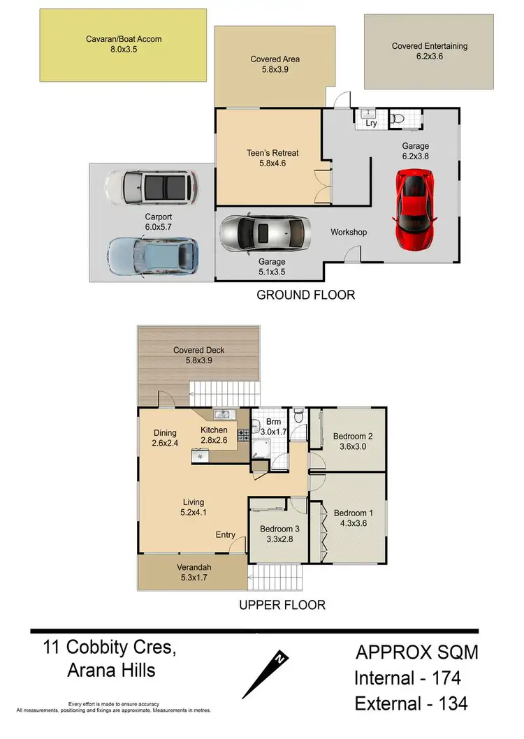 Floorplan of Homely house listing, 11 Cobbity Crescent, Arana Hills QLD 4054