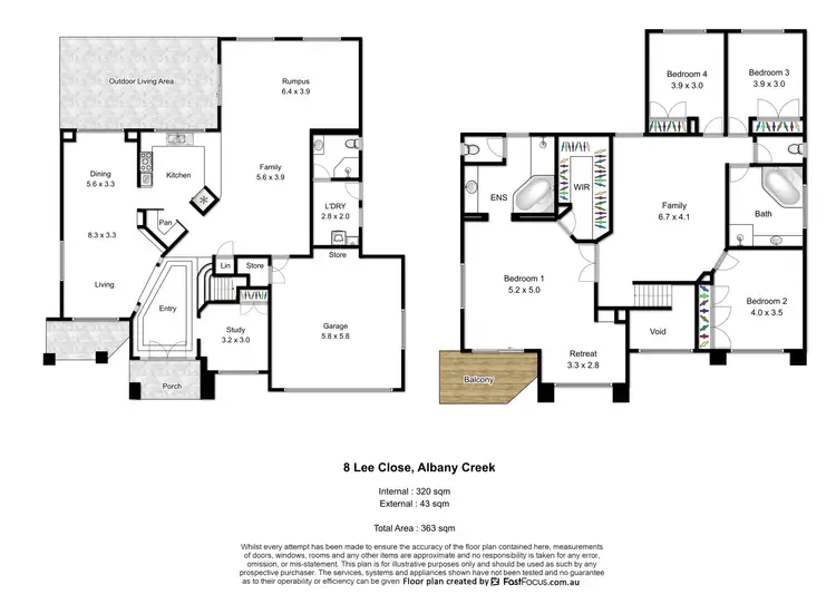 Floorplan of Homely house listing, 8 Lee Close, Albany Creek QLD 4035