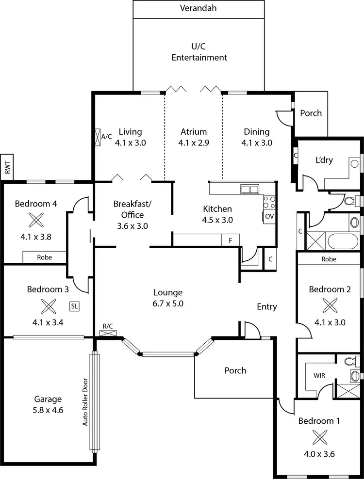 Floorplan of Homely house listing, 4 Roban Street, West Beach SA 5024