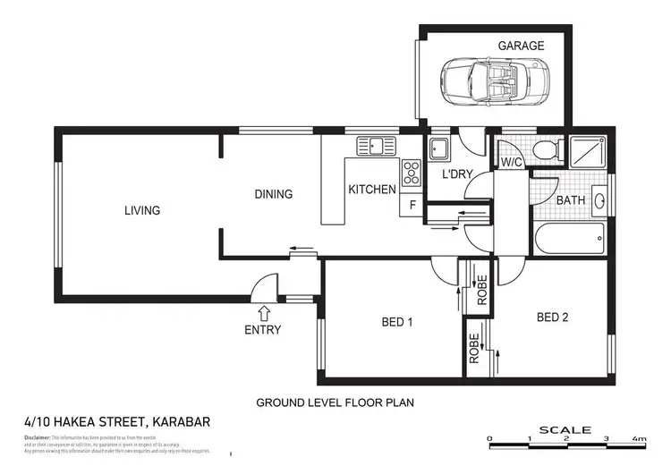 Floorplan of Homely townhouse listing, 4/10 Hakea Street, Karabar NSW 2620