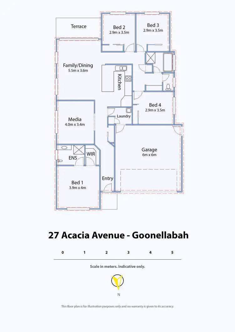 Floorplan of Homely house listing, 27 Acacia Avenue, Goonellabah NSW 2480