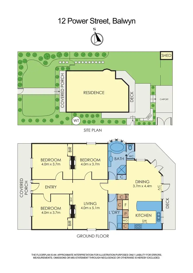 Floorplan of Homely house listing, 12 Power Street, Balwyn VIC 3103