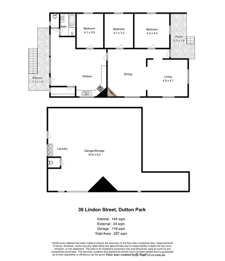 Floorplan of Homely house listing, 36 Lindon Street, Dutton Park QLD 4102