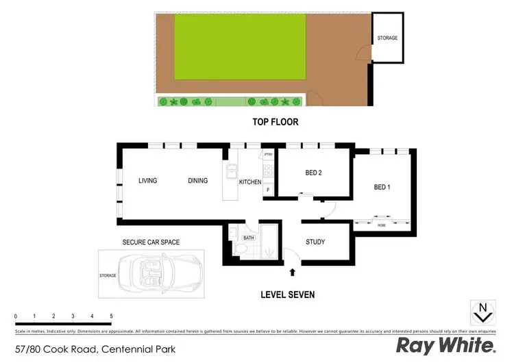Floorplan of Homely apartment listing, 57/80 Cook Road, Centennial Park NSW 2021