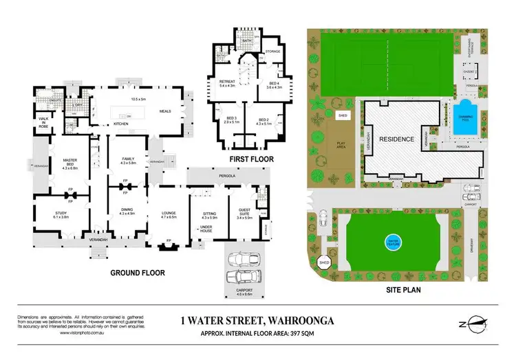Floorplan of Homely house listing, 1 Water Street, Wahroonga NSW 2076