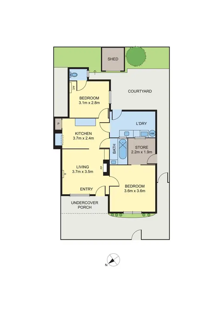 Floorplan of Homely house listing, 2 Leithead Street, Brunswick VIC 3056