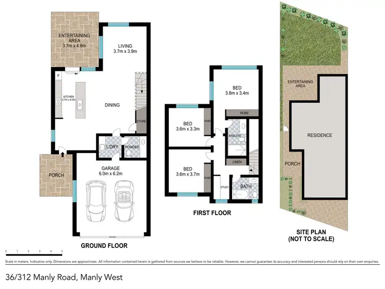 Floorplan of Homely townhouse listing, 36/312 Manly Road, Manly West QLD 4179