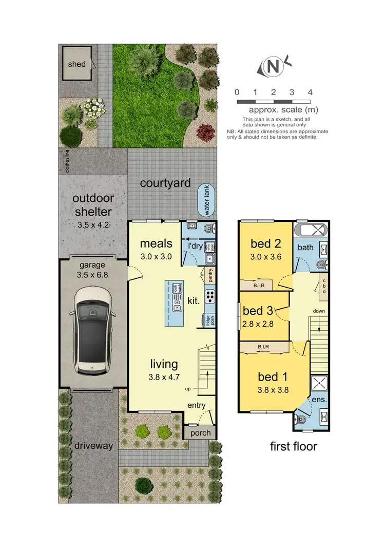 Floorplan of Homely townhouse listing, 27 Brunton Crescent, Mulgrave VIC 3170
