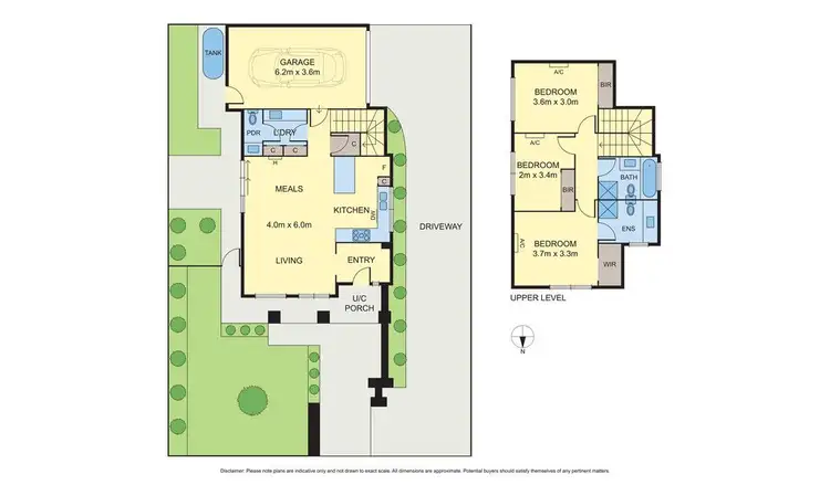 Floorplan of Homely townhouse listing, 1/149 Gaffney Street, Coburg VIC 3058
