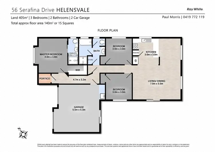 Floorplan of Homely house listing, 56 Serafina Drive, Helensvale QLD 4212