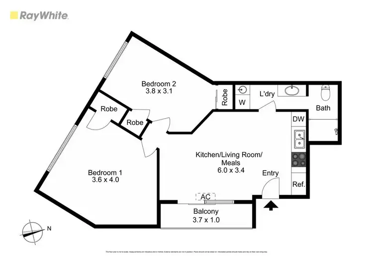 Floorplan of Homely apartment listing, 8/45 Railway Avenue, Oakleigh VIC 3166