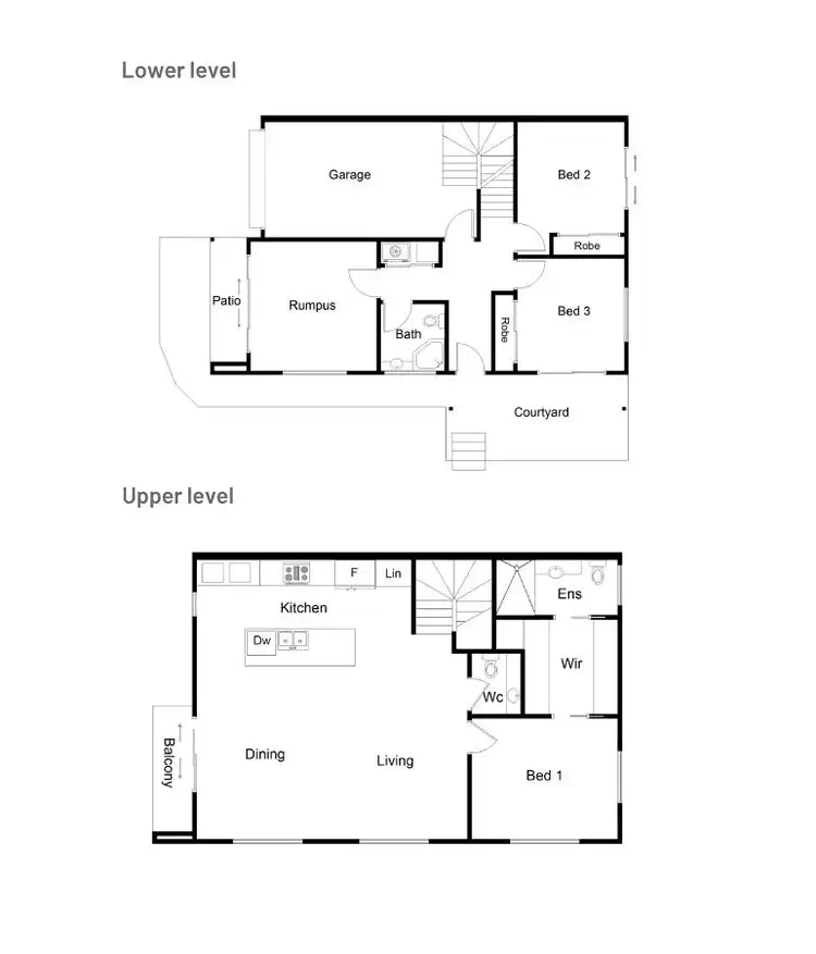 Floorplan of Homely townhouse listing, 2/27 Cameron Street, Nundah QLD 4012