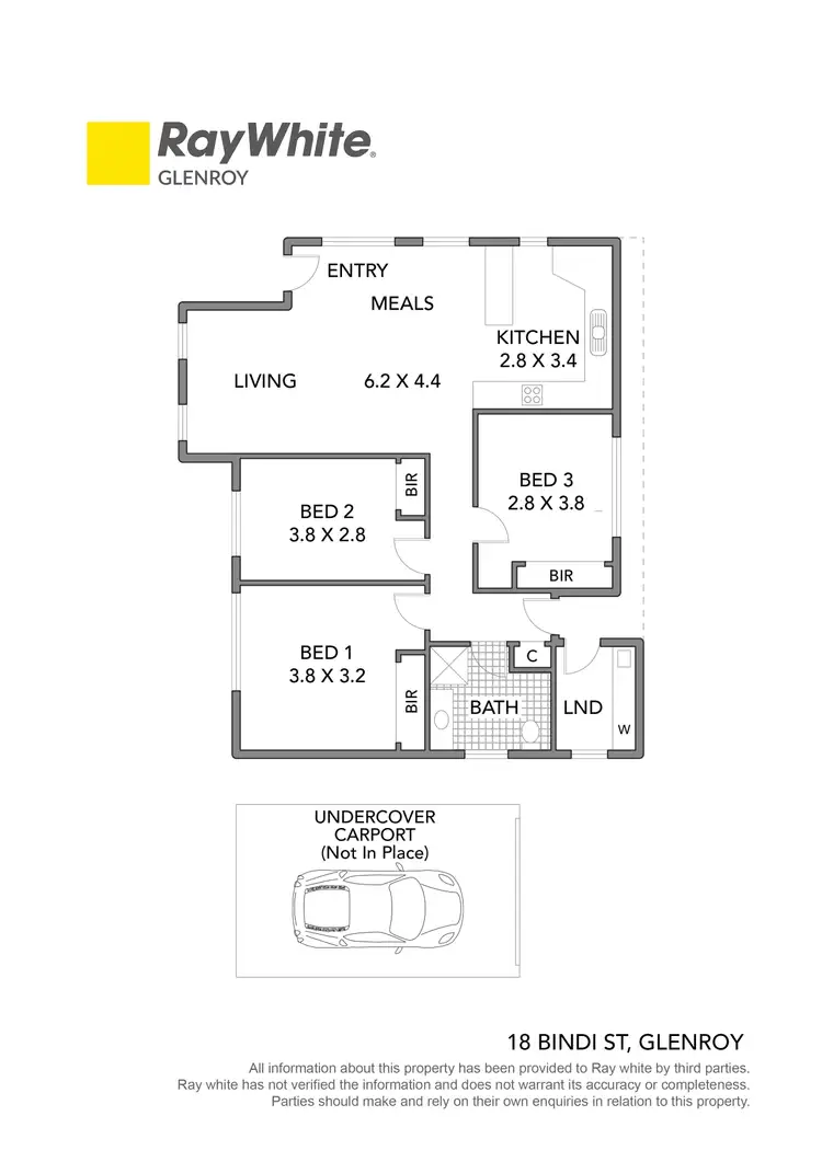 Floorplan of Homely house listing, 18 Bindi Street, Glenroy VIC 3046
