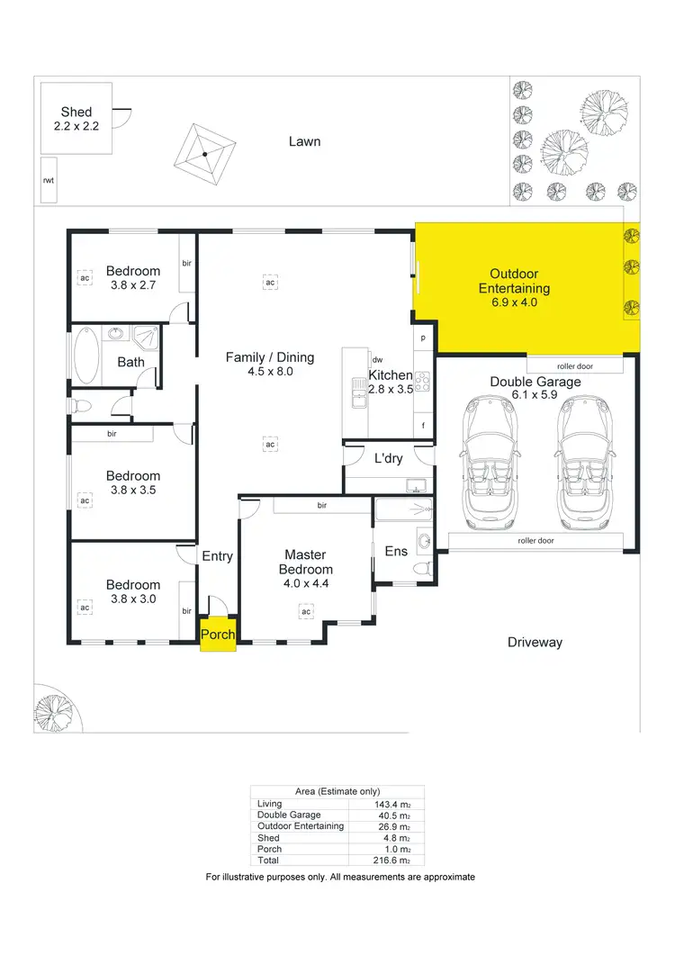 Floorplan of Homely house listing, 33A Condada Avenue, Park Holme SA 5043
