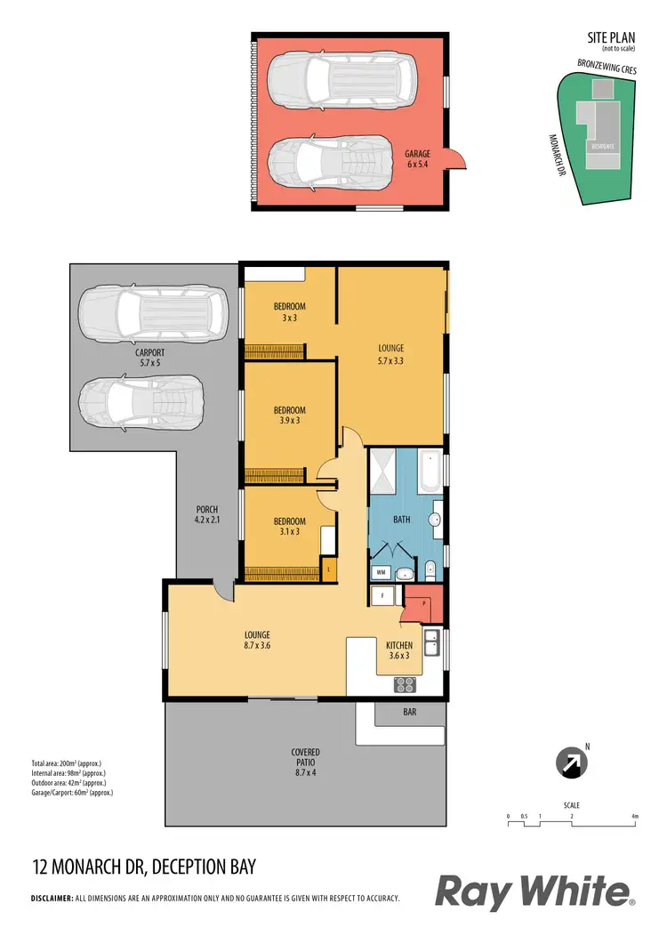 Floorplan of Homely house listing, 12 Monarch Drive, Deception Bay QLD 4508