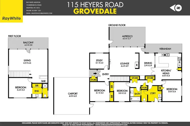 Floorplan of Homely house listing, 115 Heyers Road, Grovedale VIC 3216