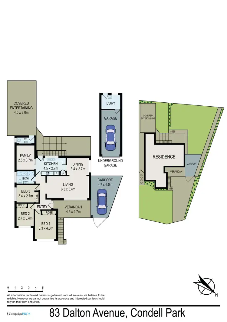 Floorplan of Homely house listing, 83 Dalton Avenue, Condell Park NSW 2200