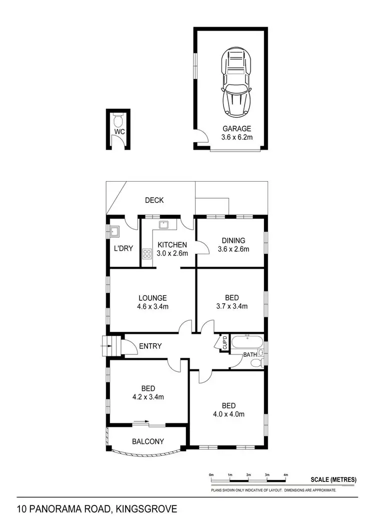 Floorplan of Homely house listing, 10 Panorama Road, Kingsgrove NSW 2208
