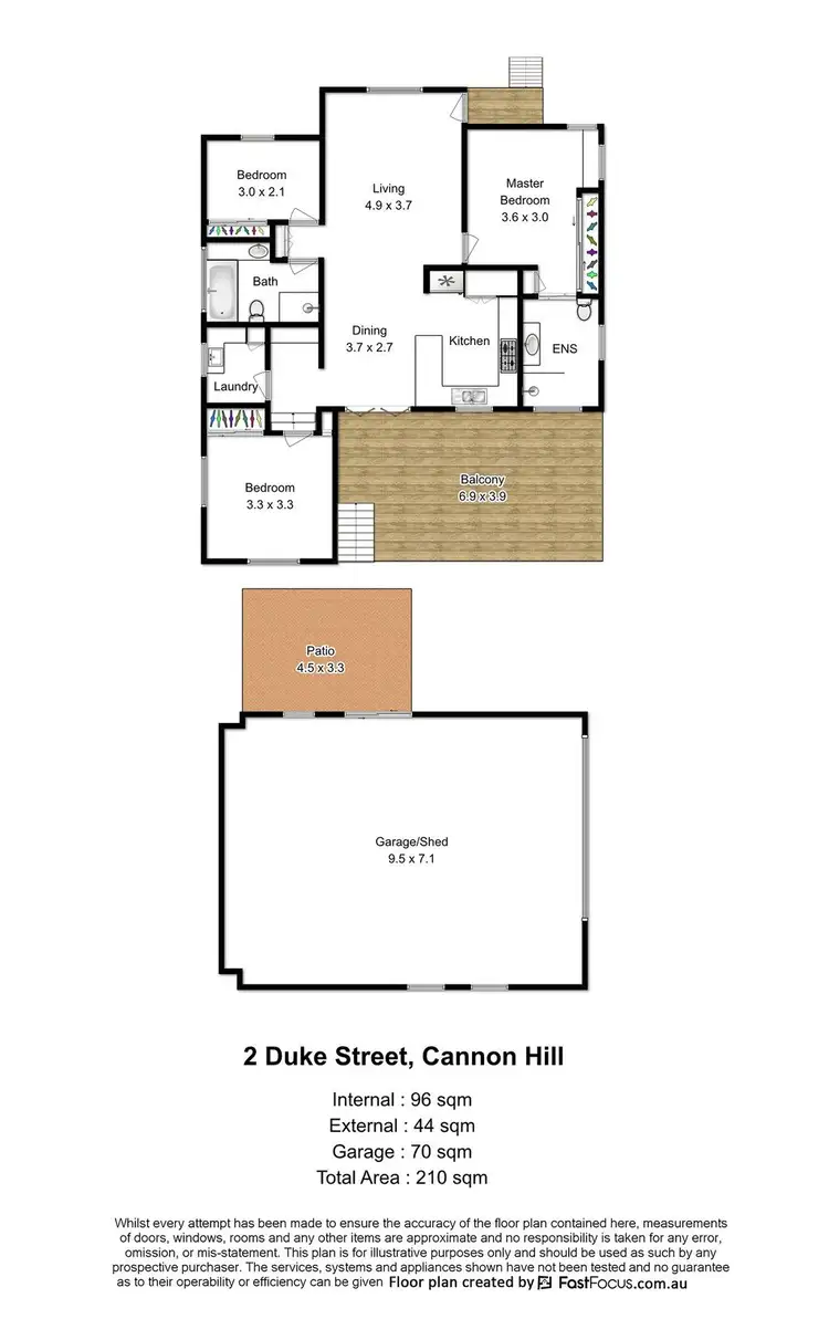 Floorplan of Homely house listing, 2 Duke Street, Cannon Hill QLD 4170