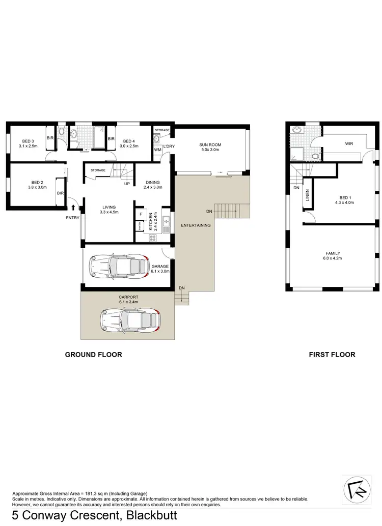 Floorplan of Homely house listing, 5 Conway Crescent, Blackbutt NSW 2529