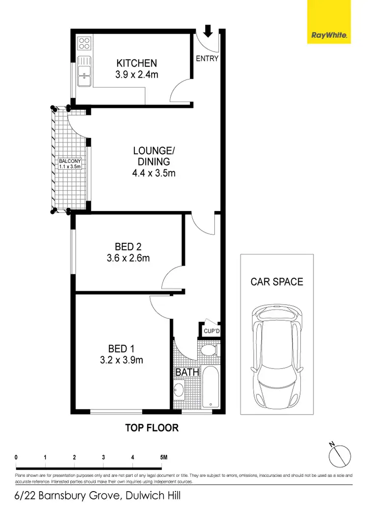 Floorplan of Homely apartment listing, 6/22 Barnsbury Grove, Dulwich Hill NSW 2203