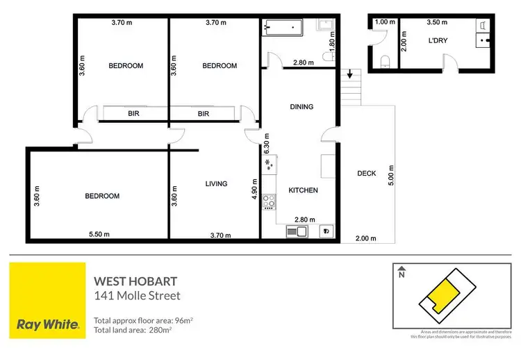 Floorplan of Homely house listing, 141 Molle Street, West Hobart TAS 7000