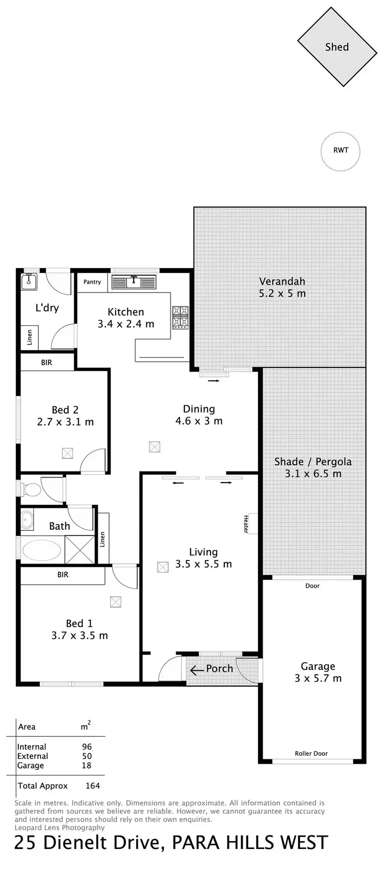 Floorplan of Homely unit listing, 25 Dienelt Drive, Para Hills West SA 5096