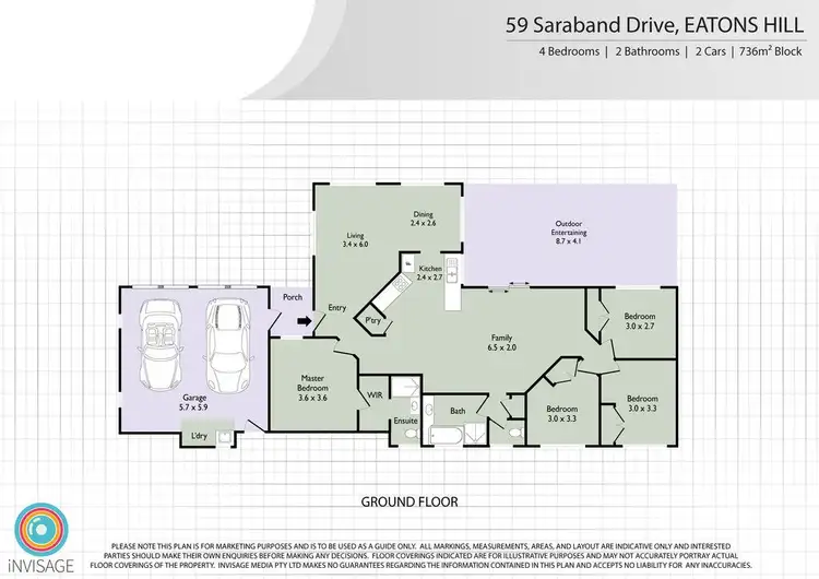 Floorplan of Homely house listing, 59 Saraband Drive, Eatons Hill QLD 4037