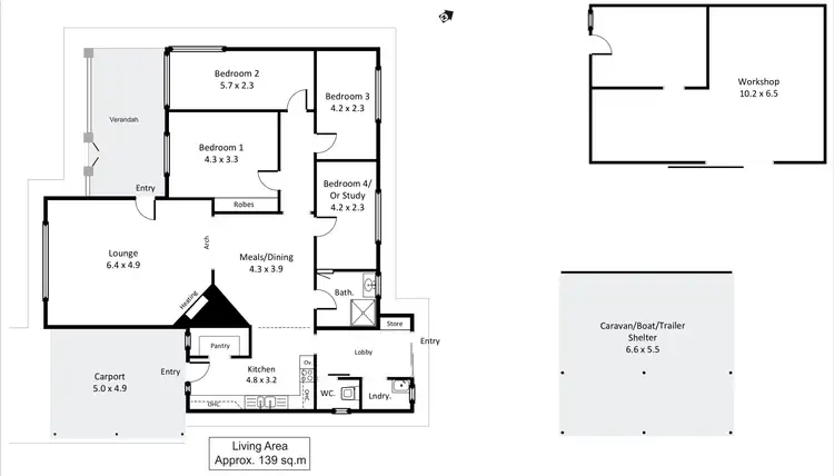 Floorplan of Homely house listing, 110 Eighteenth Street, Renmark SA 5341